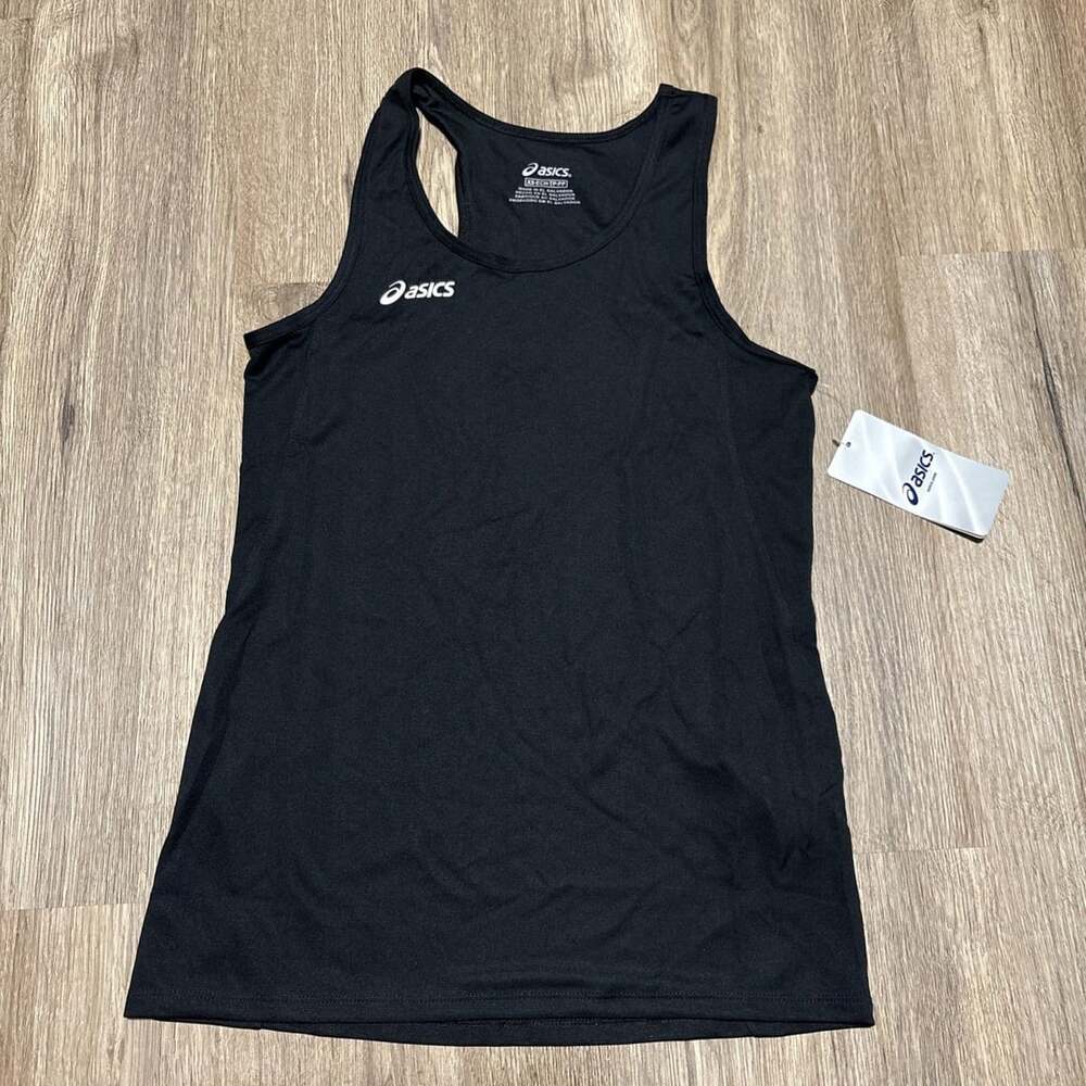 Asics XS Women's Black Running Tank Top Singlet Sleeveless Shirt Extra Large NWT